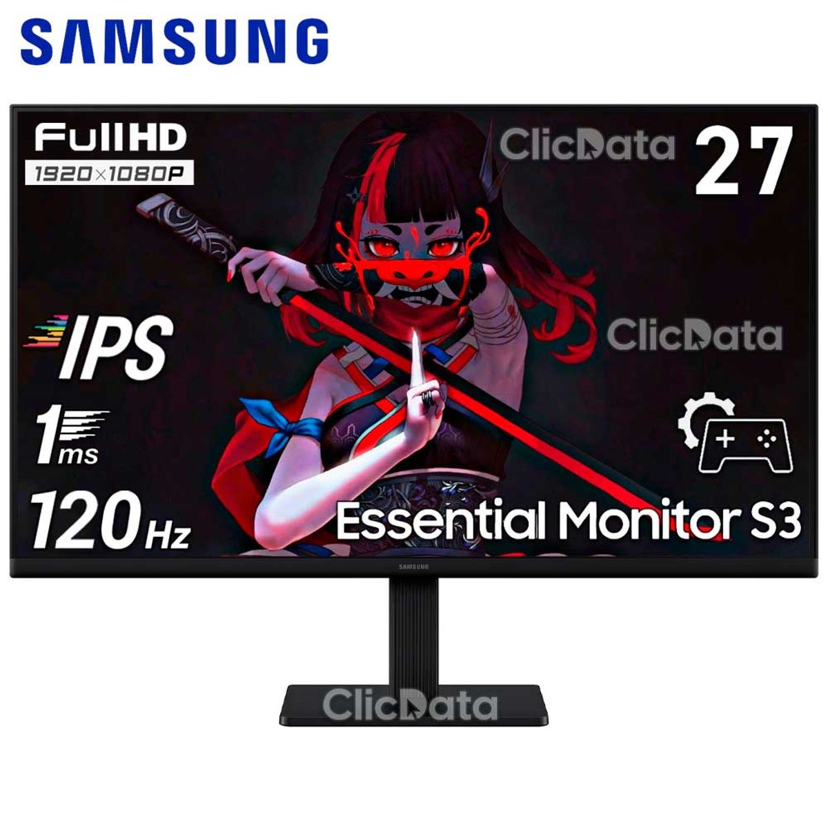 SAMSUNG - Monitor SAMSUNG LS27F320GANXZA 27 IPS FHD 1920X1080 100HZ 1MS