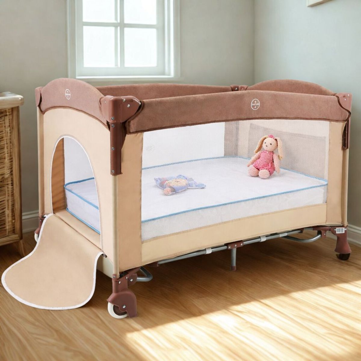 Babykiss - PACK DE CUNA CORRAL MARSELLA 3 EN 1 + COLCHON