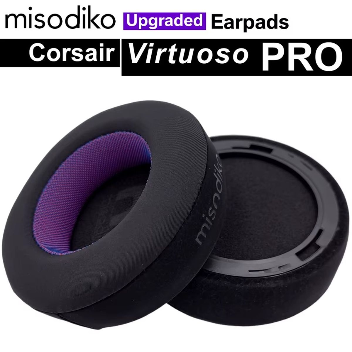 GENERICO - Almohadillas Misodiko para audifonos Corsair Virtuoso Pro gel