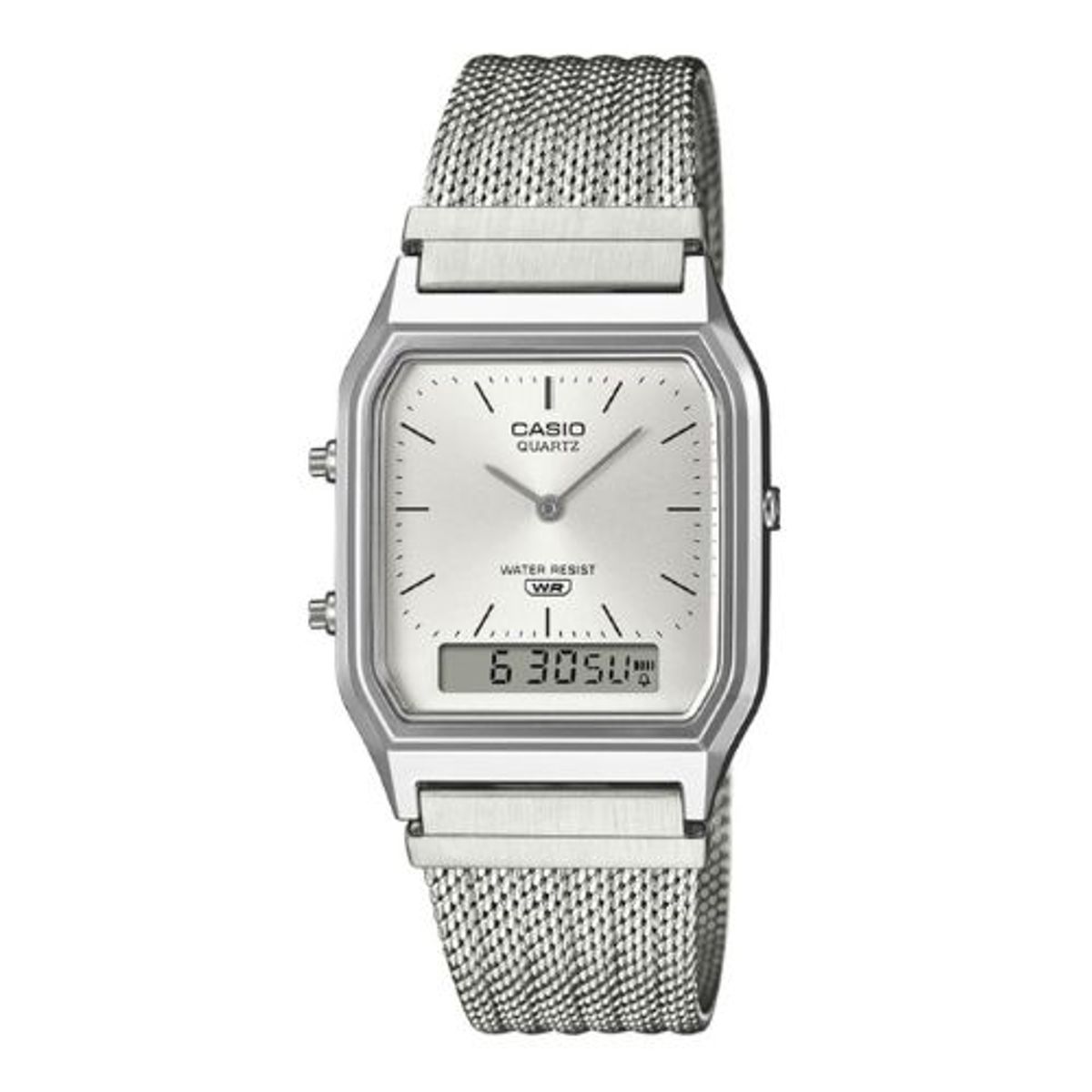 CASIO - AQ-230 - RELOJ CASIO UNISEX ACERO PLATEADO - CAS-217