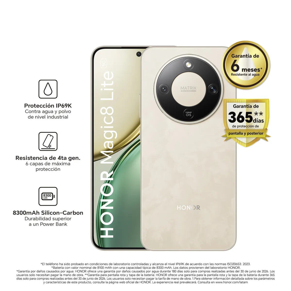 HONOR - HONOR Magic 8 Lite 8GB+512GB  - Sunrise Gold