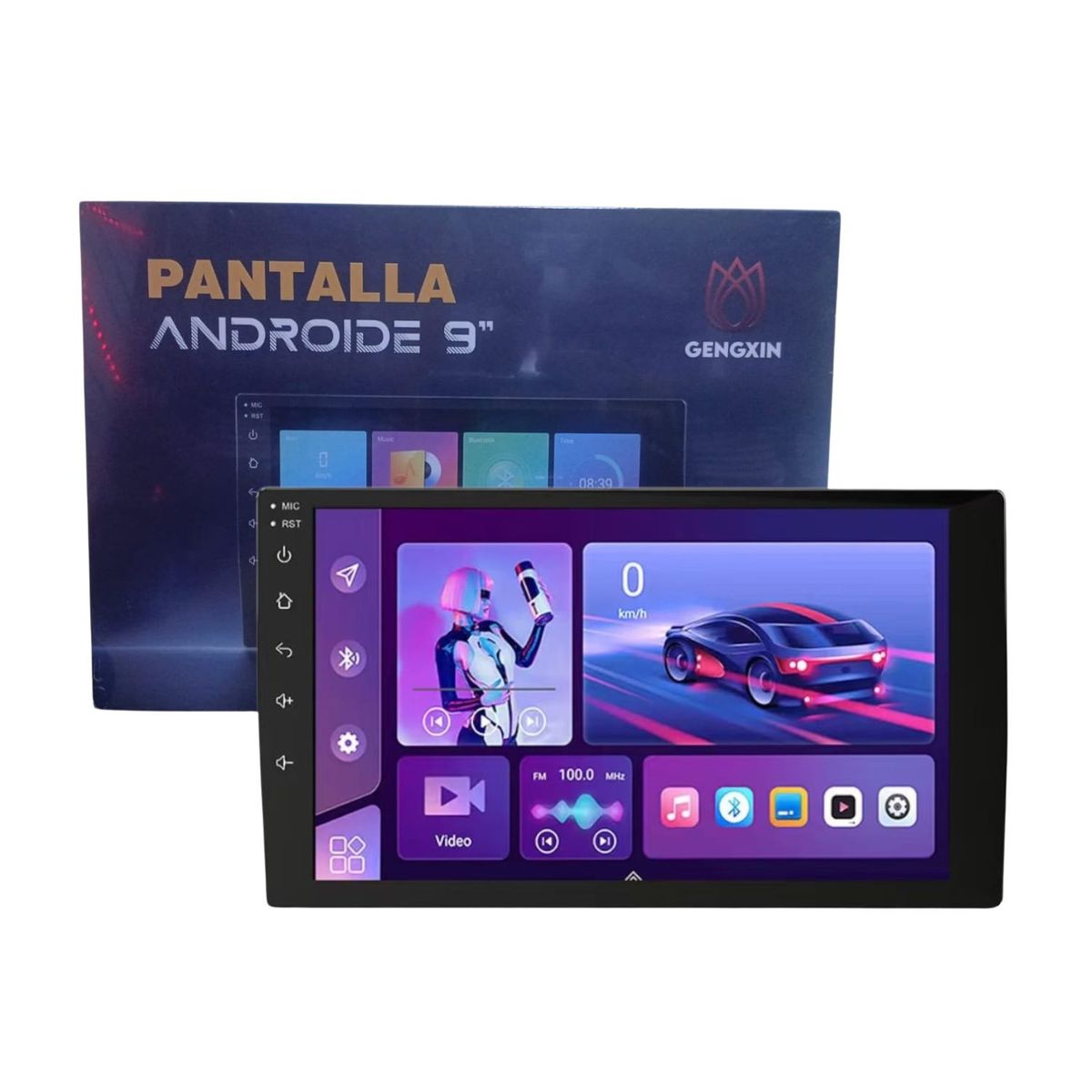 OEM - Pantalla para Auto Android de 9 Pulgadas 2RAM 64GB con Cámara de Retroceso