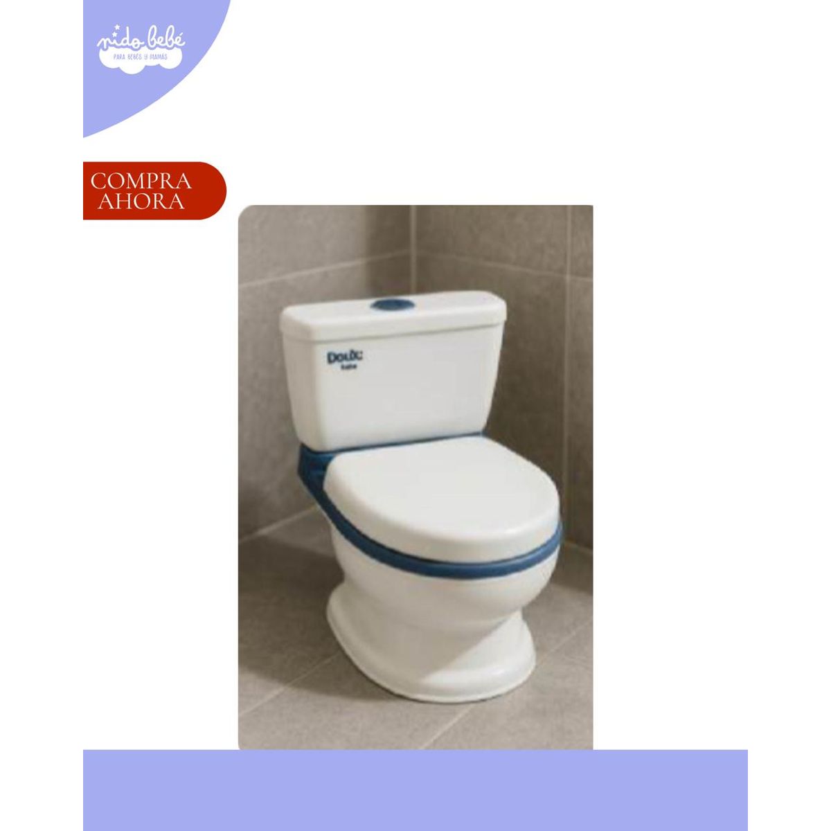 Baby - BACIN PORTÁTIL DE ENTRENAMIENTO PARA NIÑOS PEQUEÑOS - COLOR AZUL