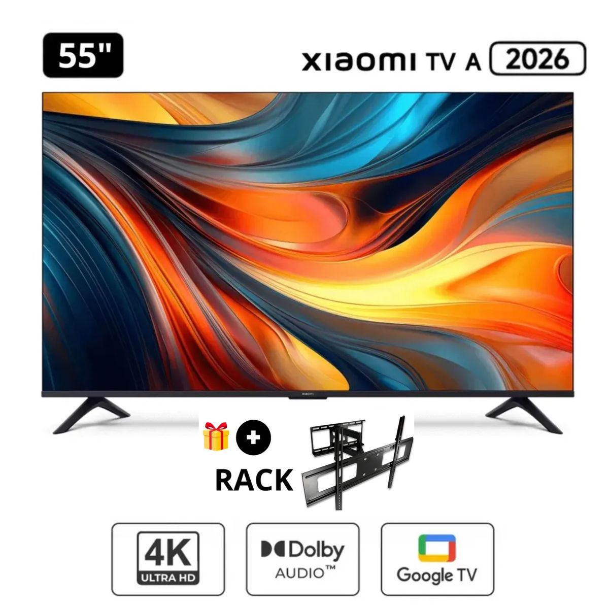 XIAOMI - Televisor Xiaomi 55 UHD 4K 2026 + Rack