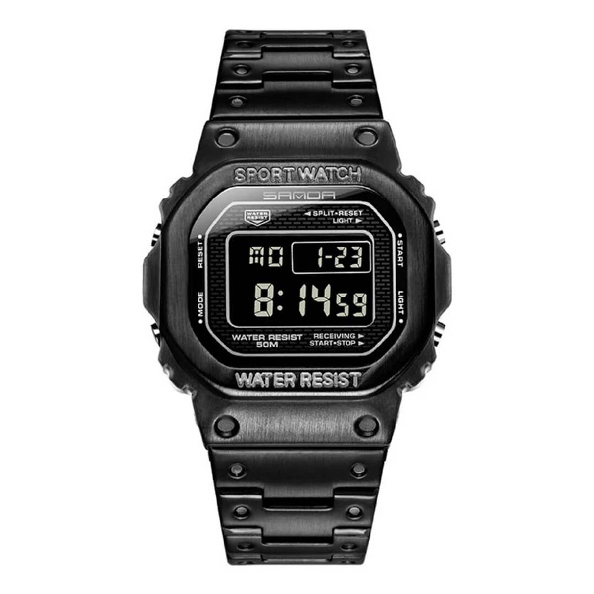 SANDA - Reloj Sanda SAN-27 Hombre Acero Negro