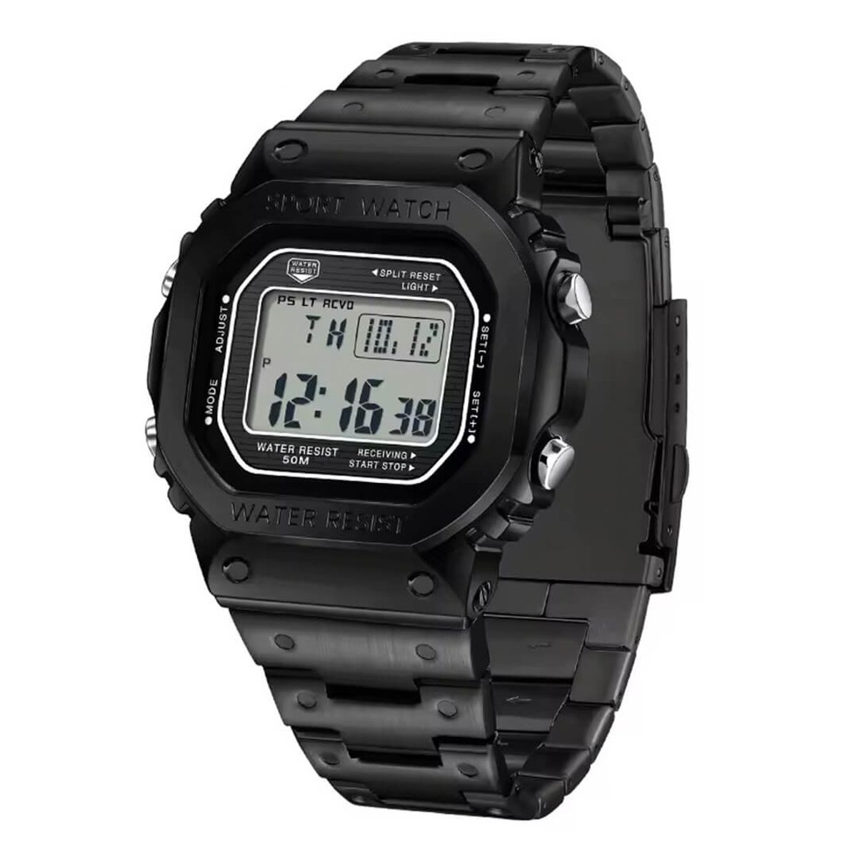 SANDA - Reloj Sanda SAN-27 Hombre Acero Negro
