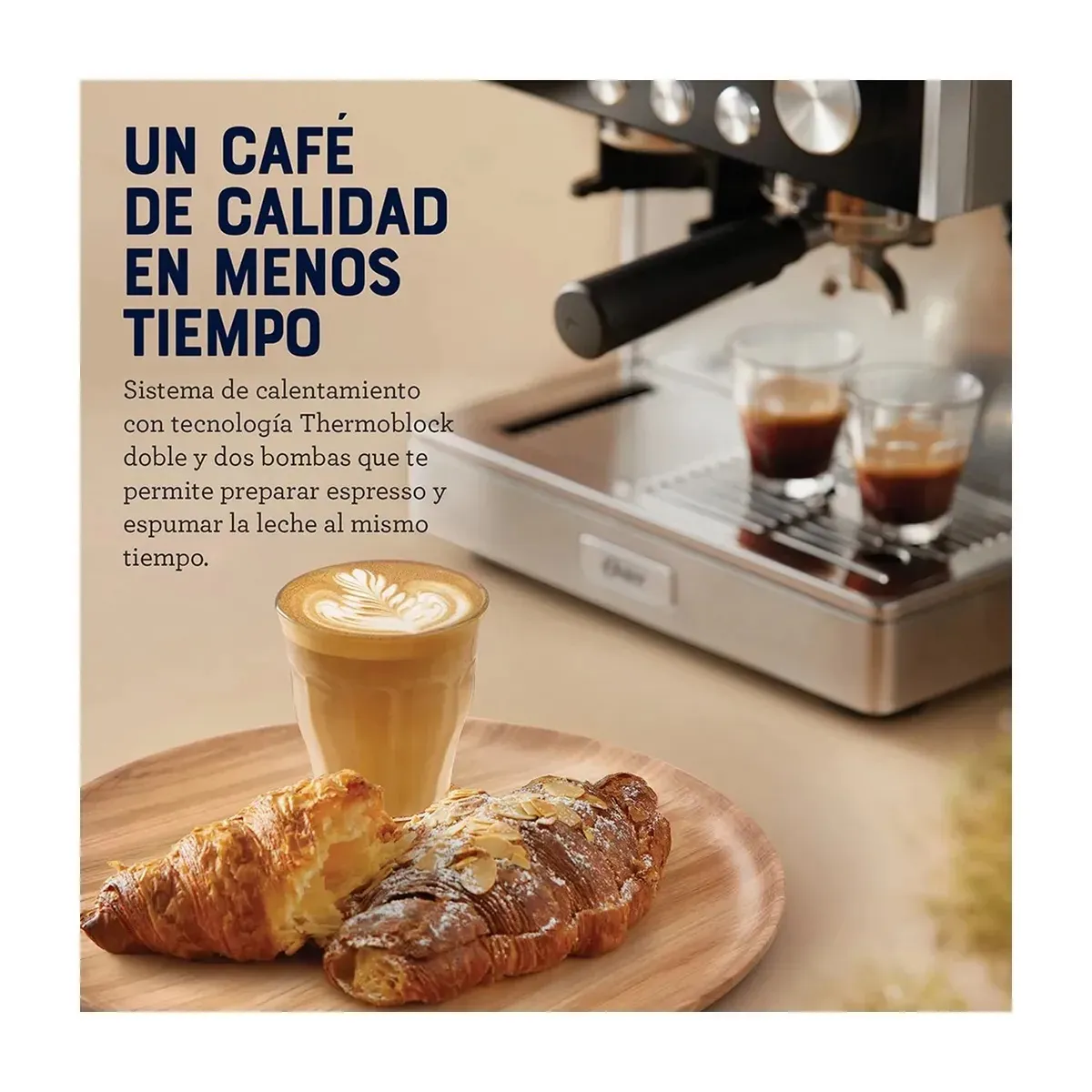 OSTER - Cafetera OSTER Perfect Brew Profesional BVSTEM7400 con Molinillo Integrado 15 Bares