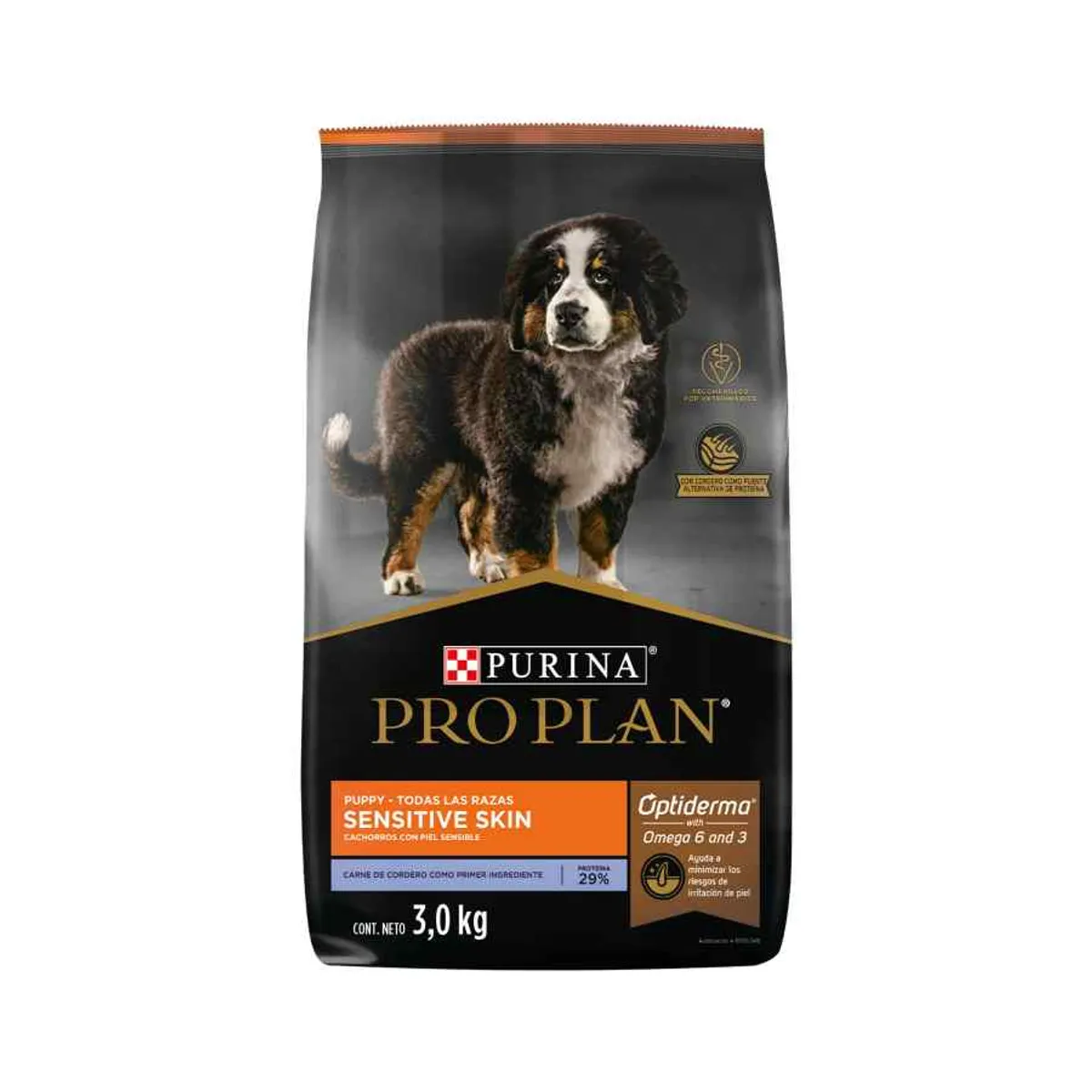 PRO PLAN - Pro Plan Sensitive Skin Puppy All Breeds 3kg - Cordero Perros Cachorros