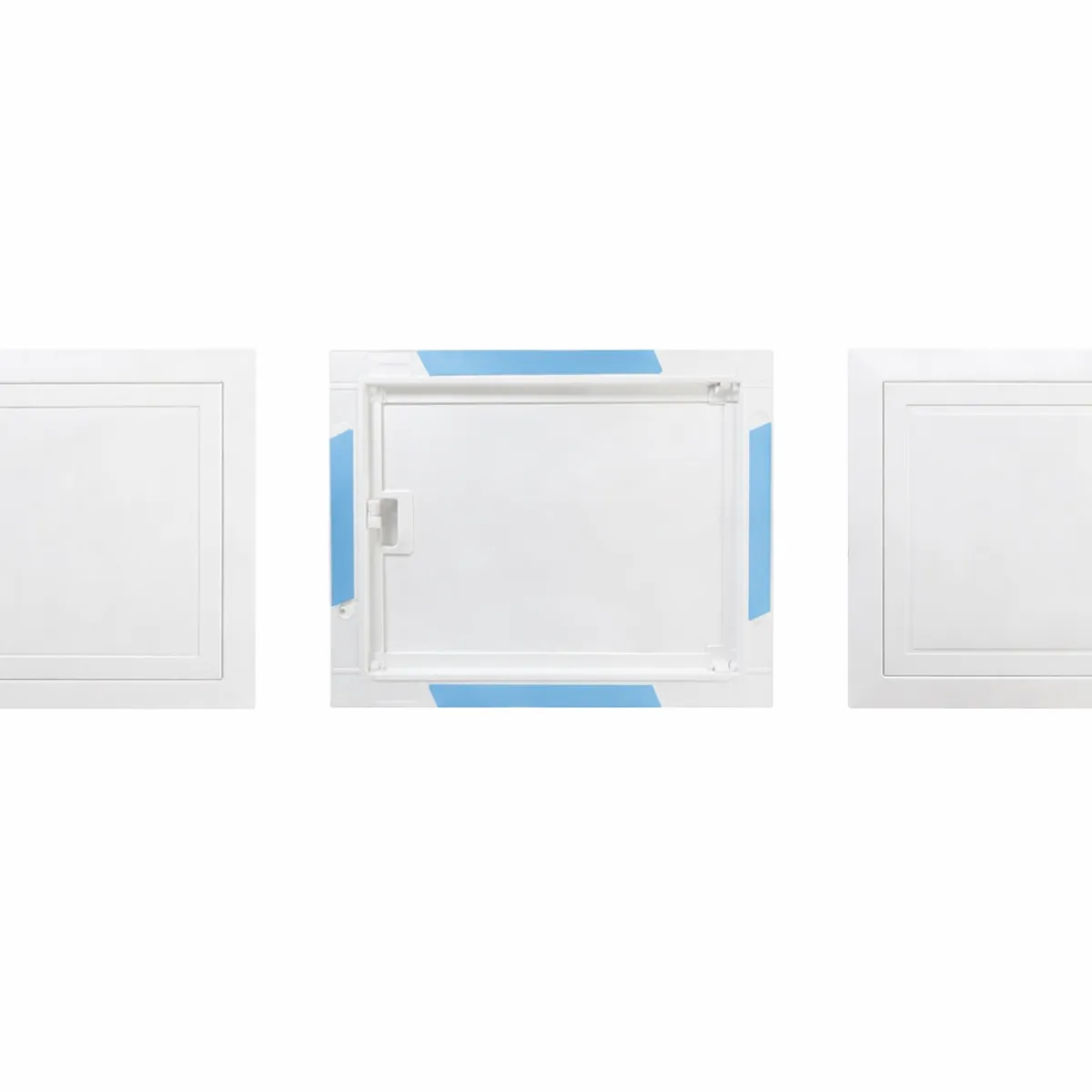 GENERICO - Tapa de Registro 30 x 30 cm Blanca Autoadhesiva con Puerta