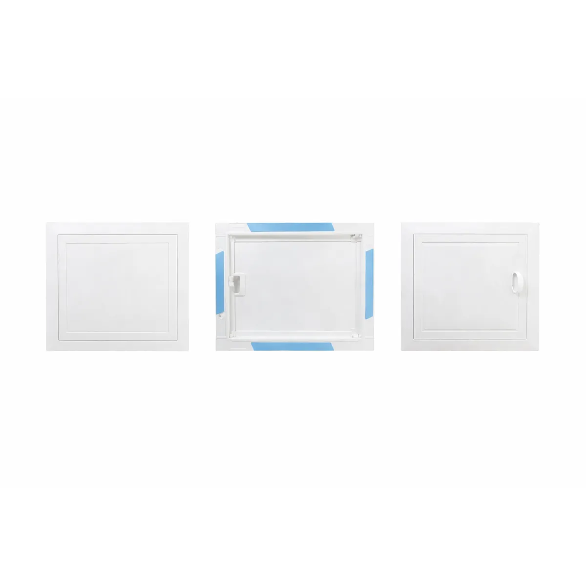 GENERICO - Tapa de Registro 30 x 30 cm Blanca Autoadhesiva con Puerta