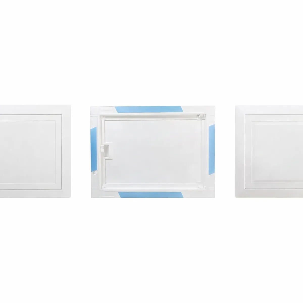 GENERICO - Tapa de Registro 30 x 30 cm Blanca Autoadhesiva con Puerta