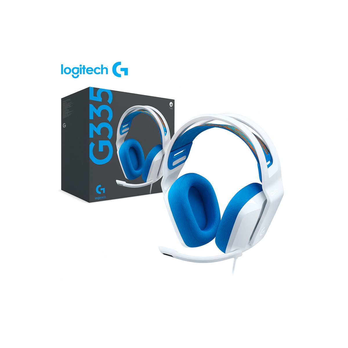 LOGITECH - Audifono Logitech G335 Con Microfono Blanco