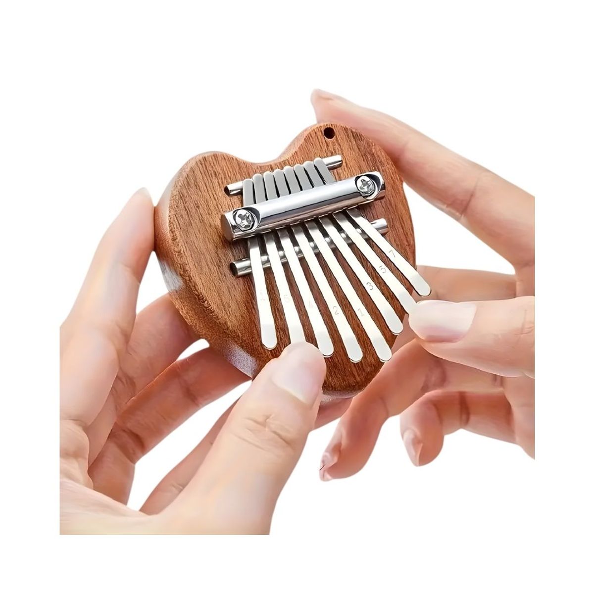 GENERICO - Mini Kalimba 8 Teclas Forma de Corazón