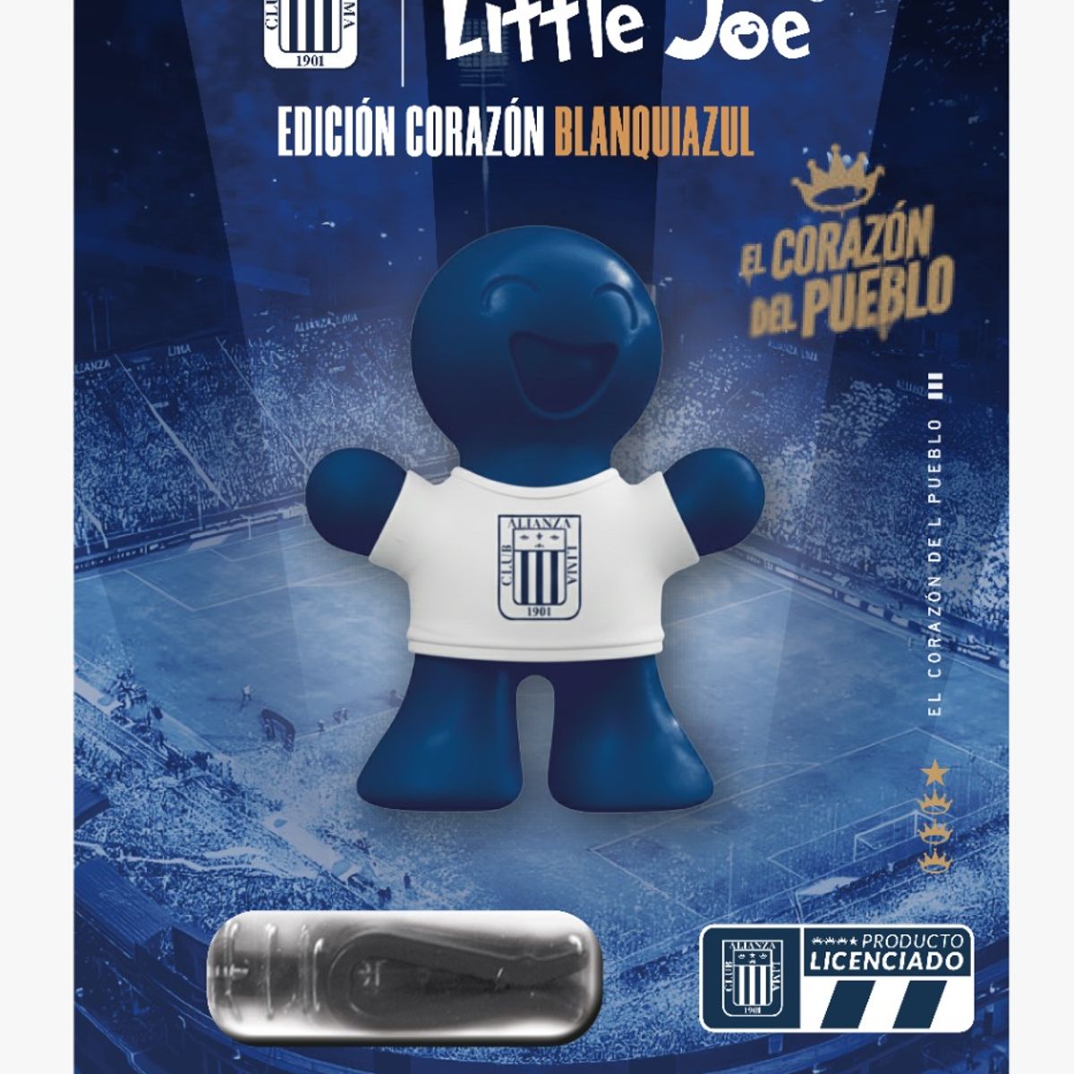 Ambientador Para Auto Little Joe® - Alianza Lima - Edición Corazón Blanquiazul  Ocean Splash, marca LITTLE JOE - Foto Principal