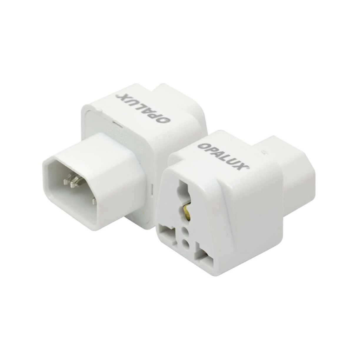 OPALUX - Adaptador Enchufe con Toma Tierra para UPS OP-603-R OPALUX