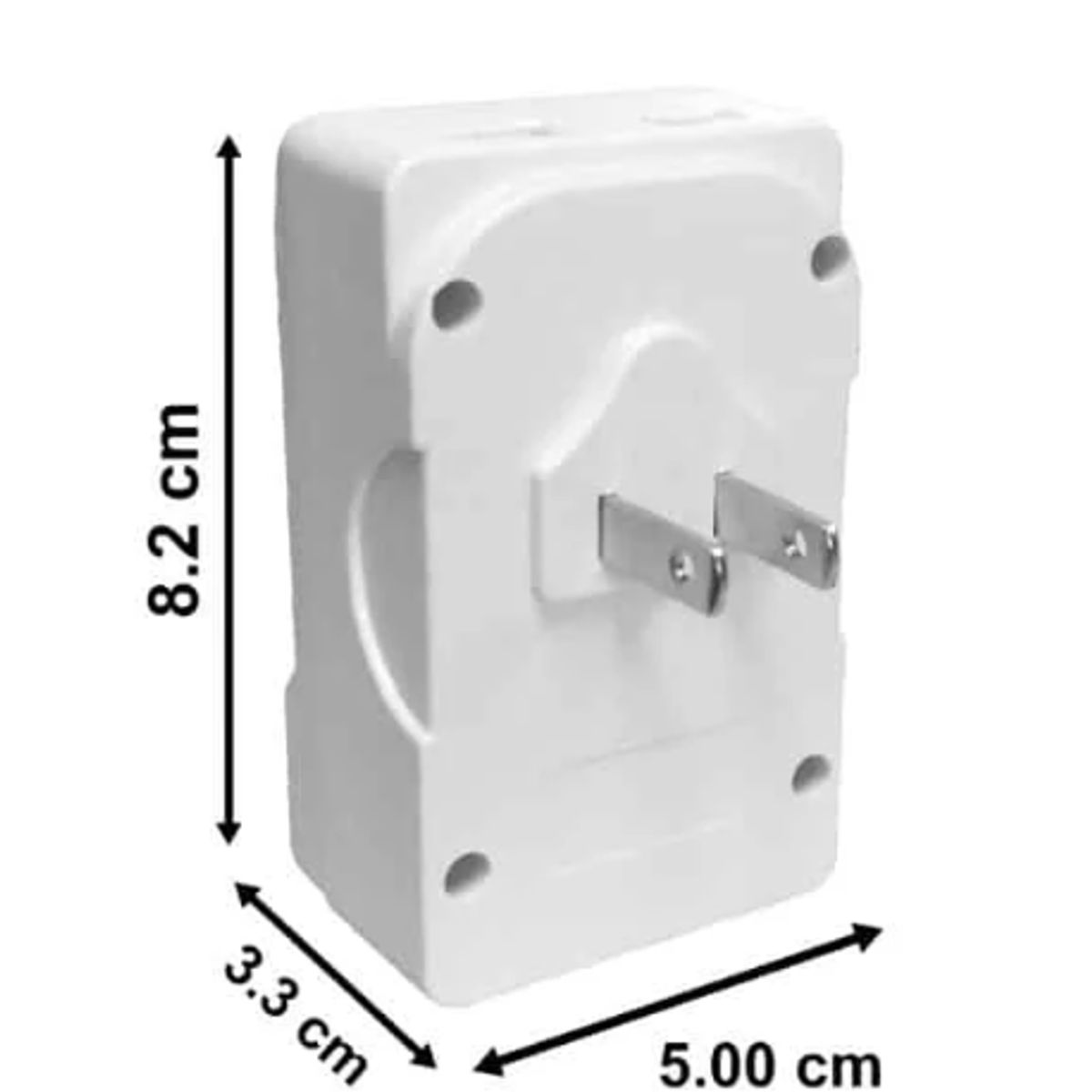 OPALUX - Adaptador Enchufe Múltiple con Toma Tierra + Doble USB OP-823A OPALUX