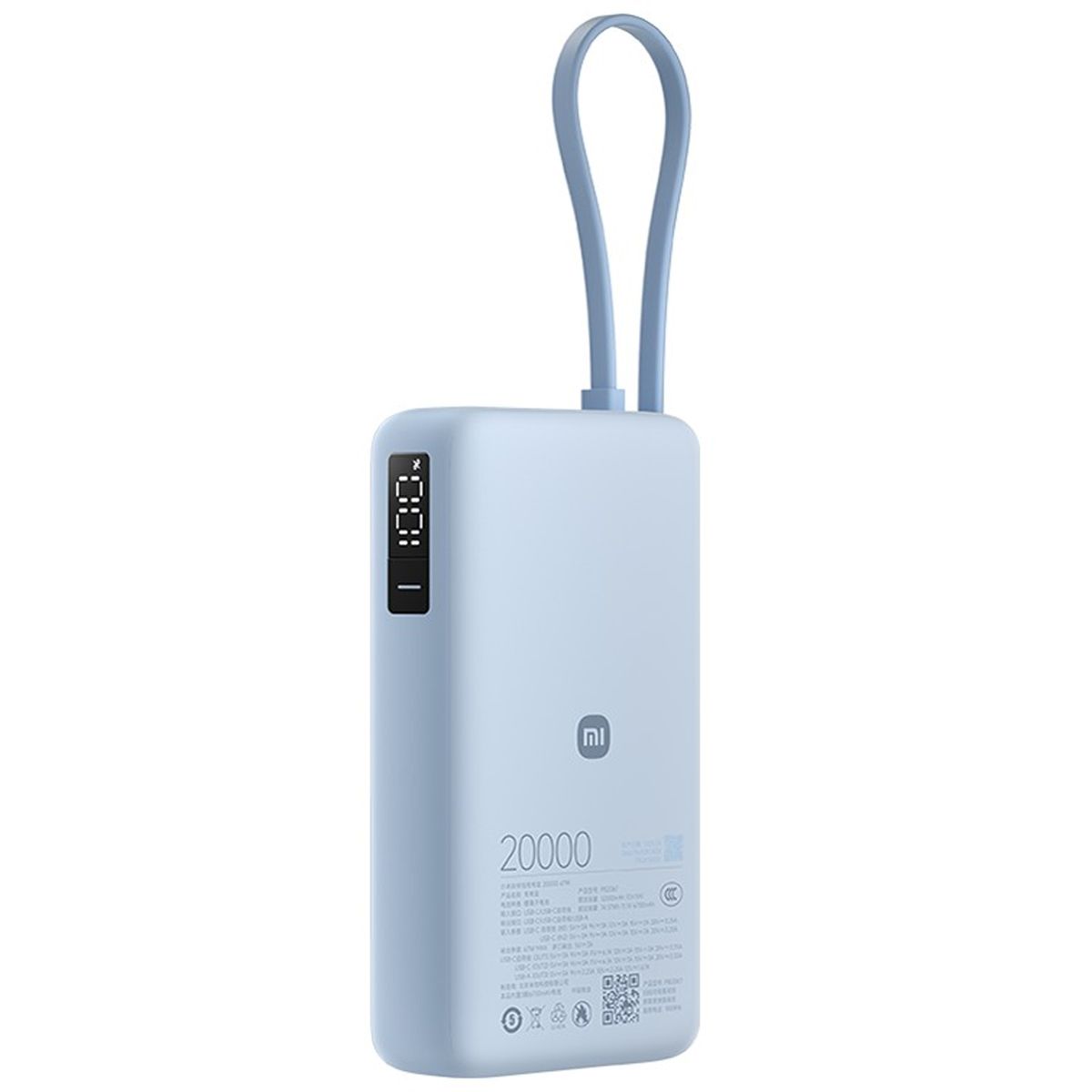 XIAOMI - Xiaomi Power Bank 20000 67W Cable incorporado para MacBook Laptop - Azul