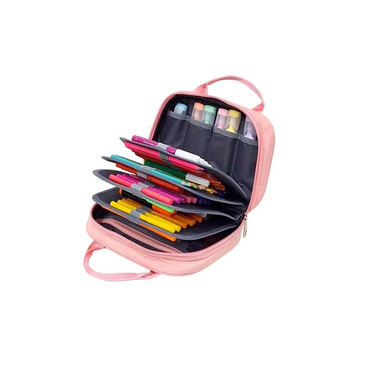 KENGAR - Cartuchera Organizadora XL  -ROSA PASTEL