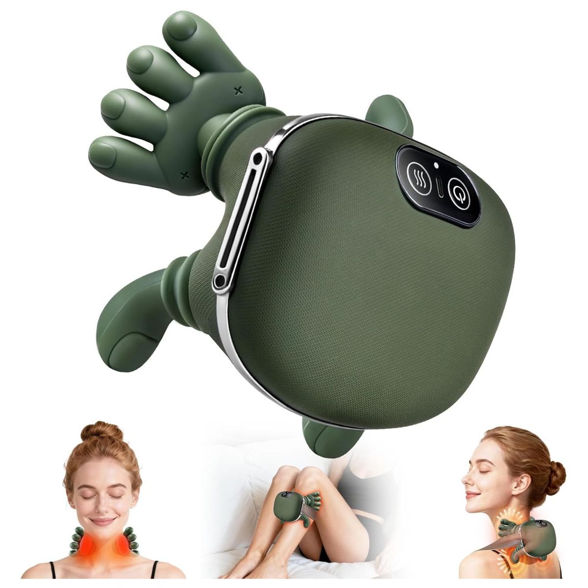 VICTORIA - Masajeador de Cuello y Espalda con Calor Ajustable y Amasamiento Profundo