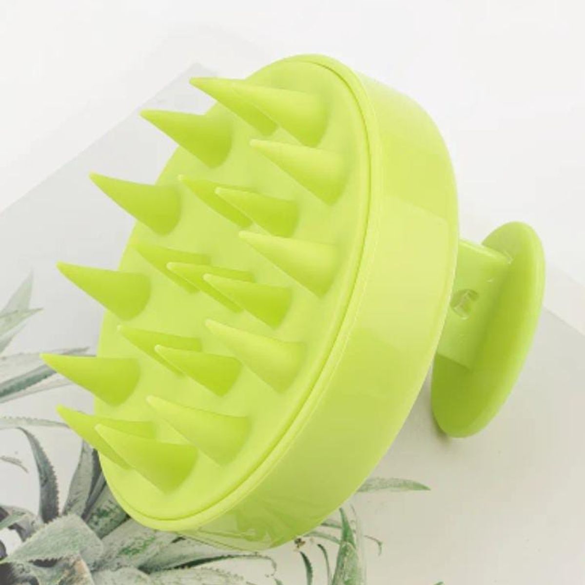 GENERICO - CEPILLO MASAJEADOR DE CUERO CABELLUDO VERDE CLARO