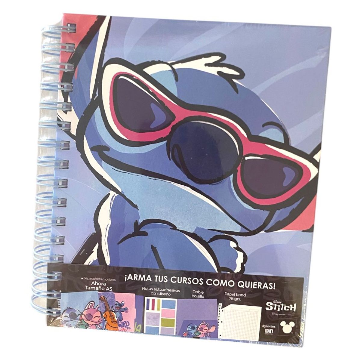 DISNEY CLASICOS - Cuaderno Anillado A5 Lilo & stitch