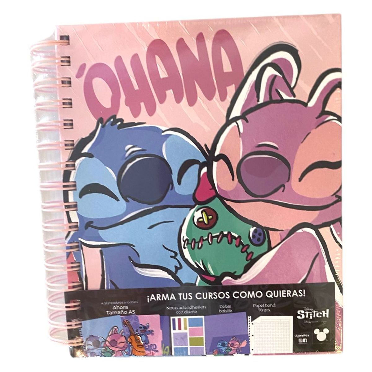 DISNEY CLASICOS - Cuaderno Anillado A5 Lilo & stitch