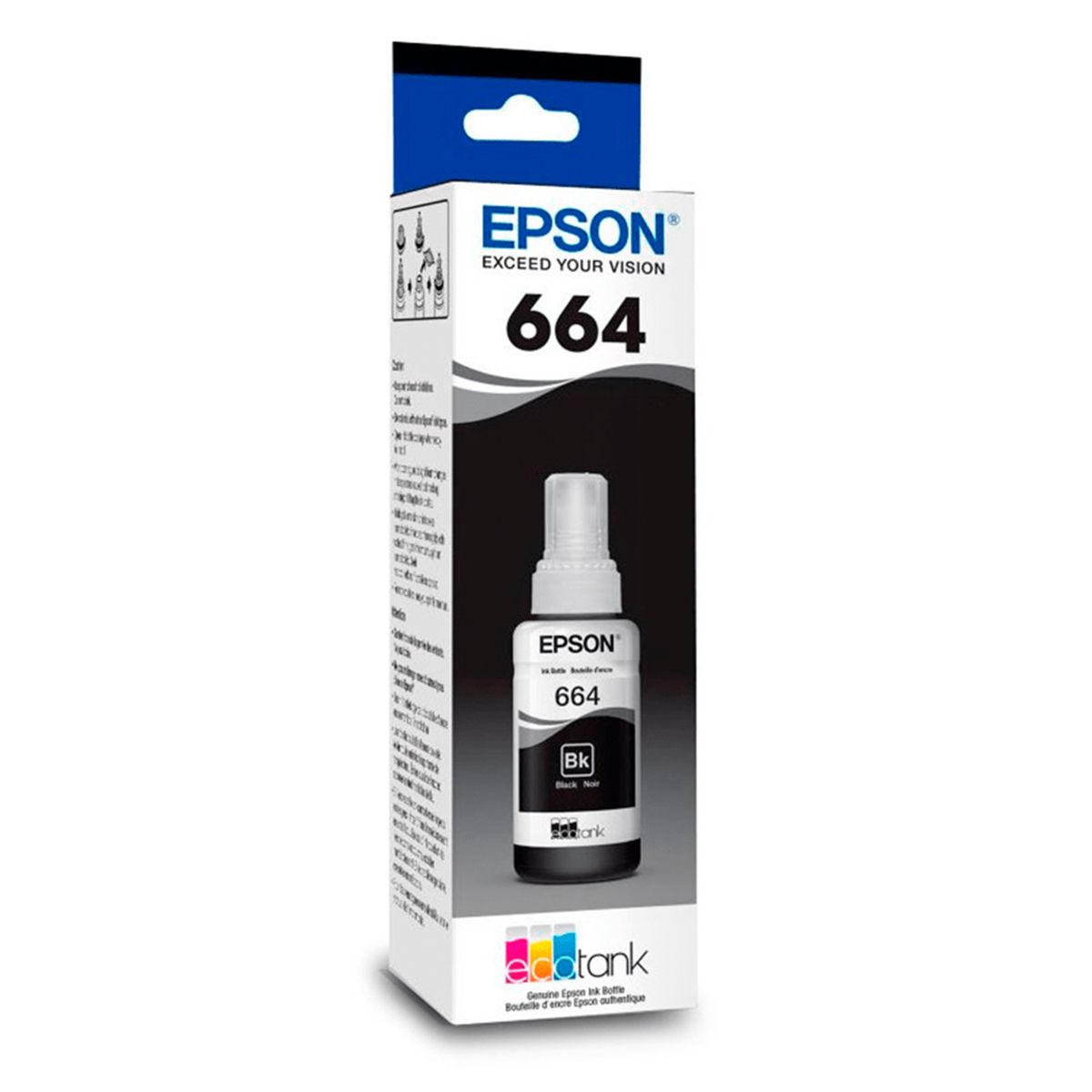 EPSON - KIT 2 TINTAS EPSON 664 NEGRO T664120 T664 ORIGINAL