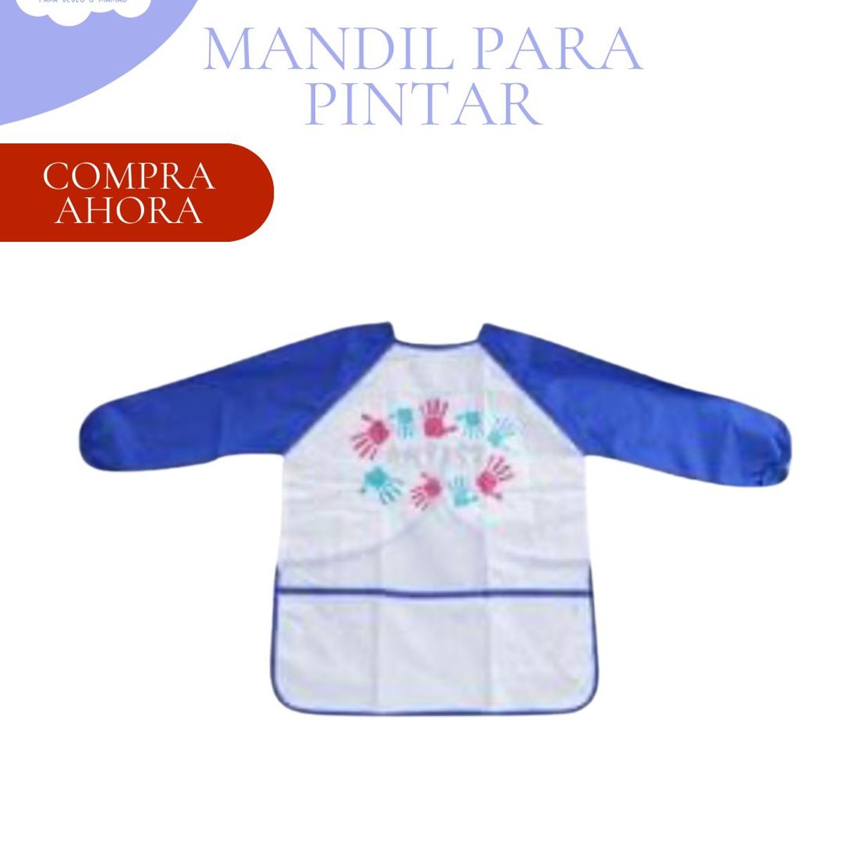 KIDS - MANDIL PARA PINTAR PARA NIÑOS 3-5AÑOS