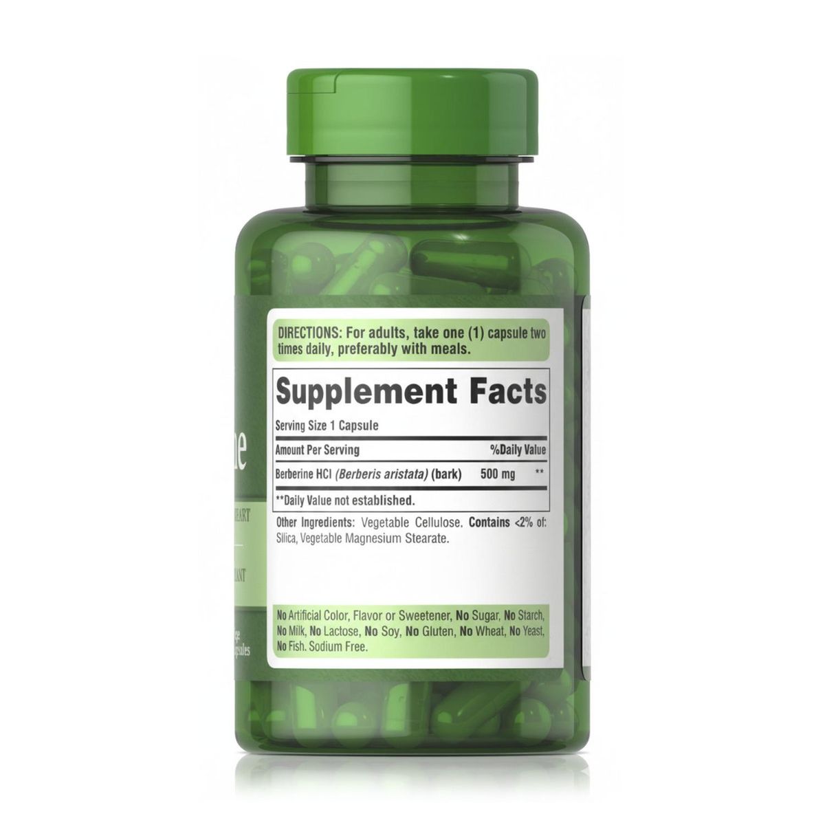 PURITANS PRIDE - Berberina 500 mg 60 Cápsulas - Puritans Pride