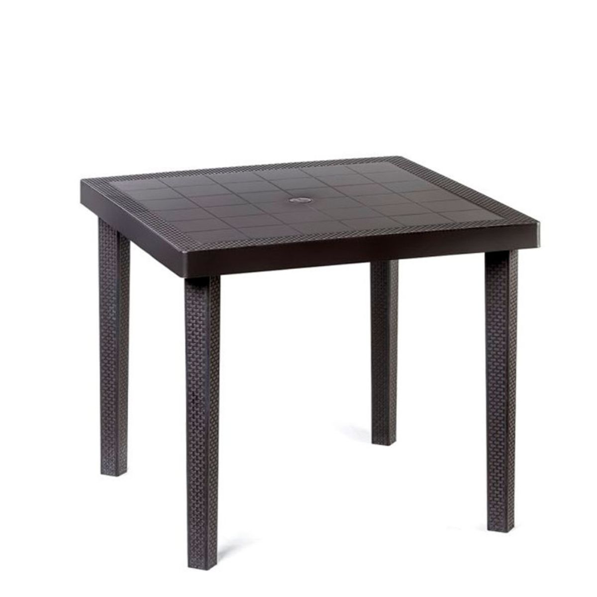 Mesa Jamaica Mix Cuadrada Mimbre Ratan 85×85 cm - df022762, marca POLINPLAST - Foto Principal