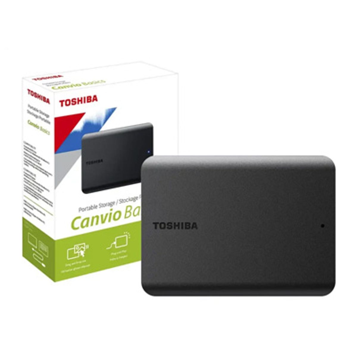 TOSHIBA - DISCO DURO EXTERNO TOSHIBA 2TB  HDTB520XK3AA  CANVIO BASICS