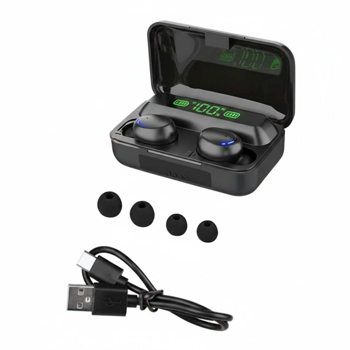 GENERICO - Audífonos Inalámbricos F9 Bluetooth Power Bank