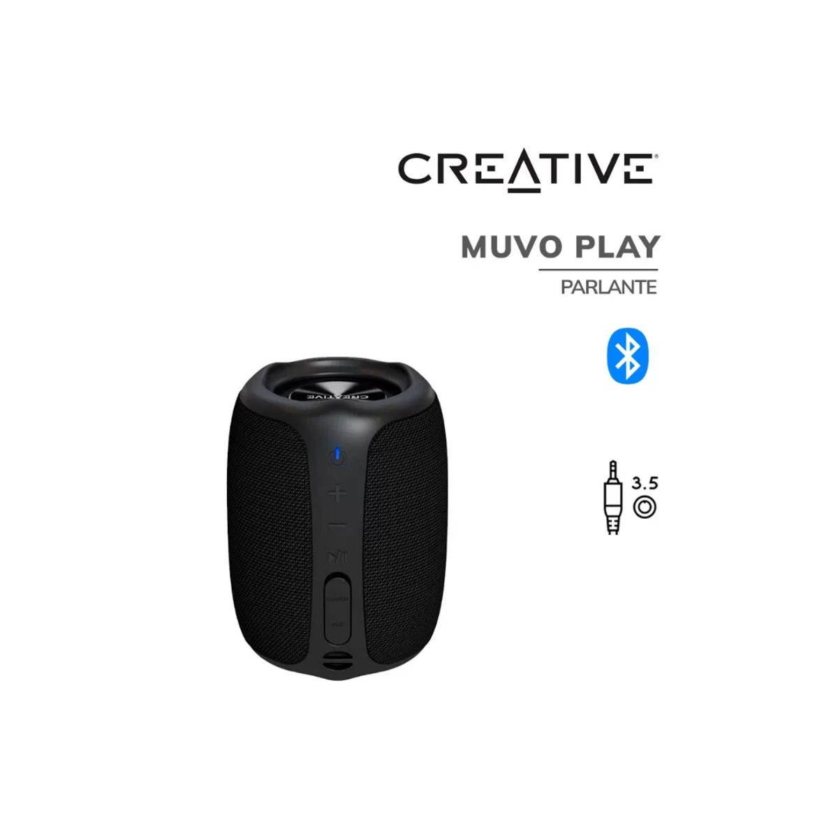 CREATIVE - PARLANTE CREATIVE MUVO PLAY BLUETOOTH 10W IPX7 NEGRO