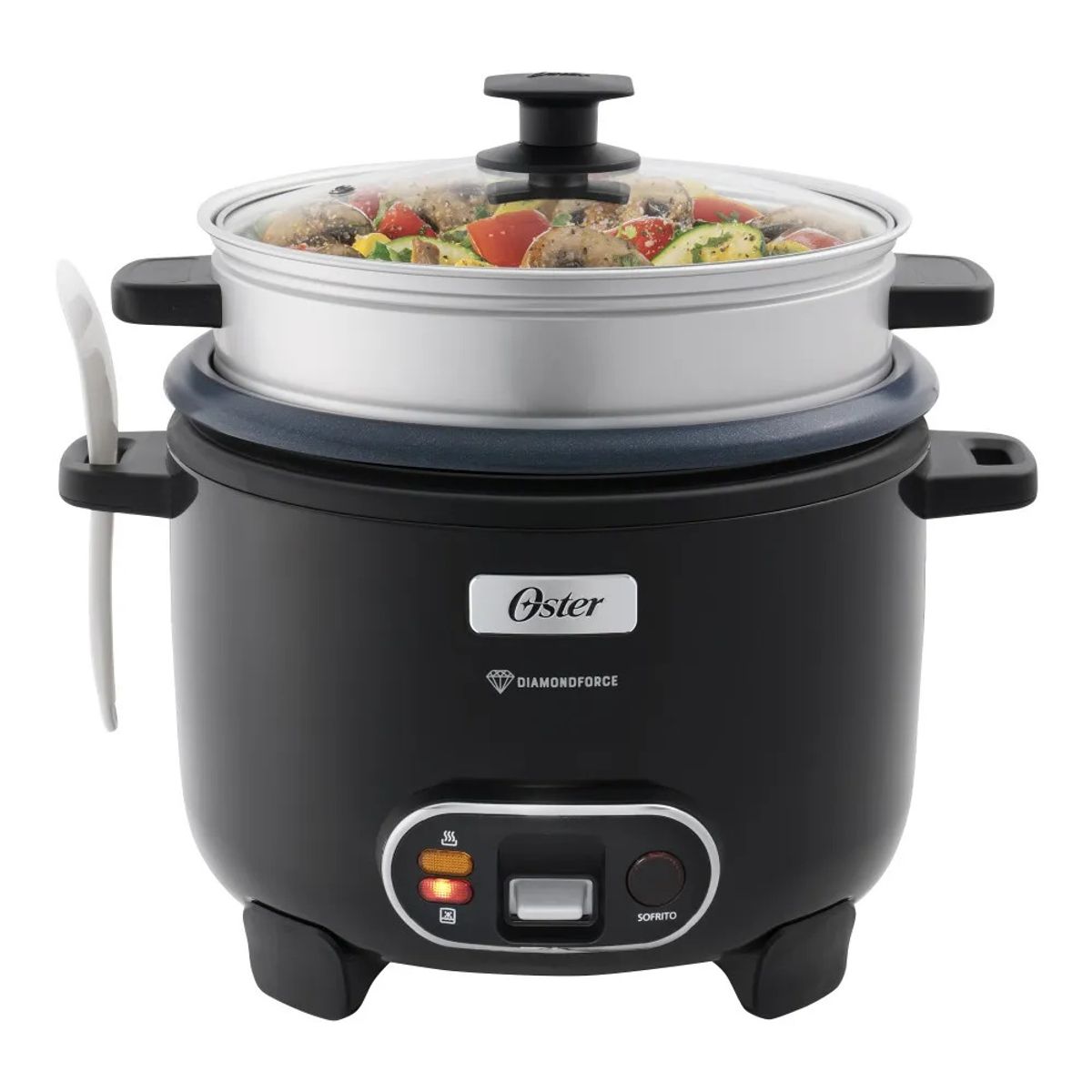 OSTER - Oster Arrocera, 3 en 1, 12 Tazas de Capacidad CKSTRC12DFBLK