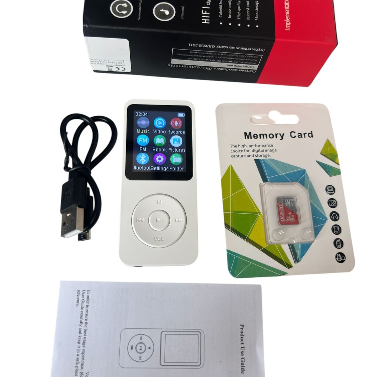 GENERICO - REPRODUCTOR MP3 BLUETOOTH BLANCO FM 32 GB