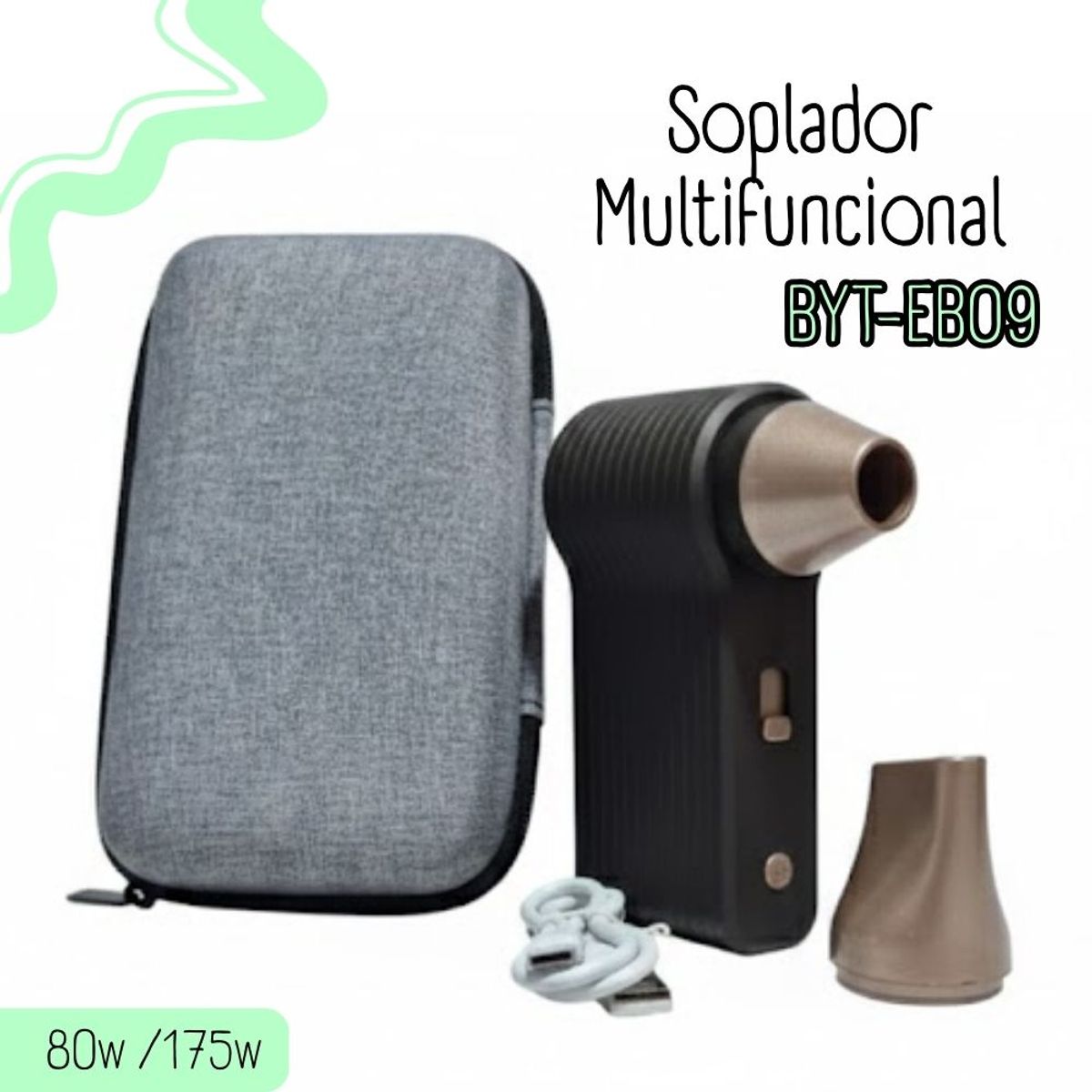 GENERICO - Soplador Portatil de Alta Velocidad Biyoti   BYT-EB09