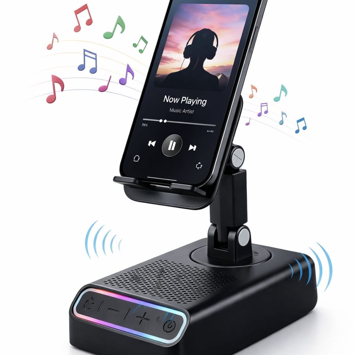 GENERICO - Altavoz de Inducción Inalámbrico 5 en 1 – Funciona sin Bluetooth