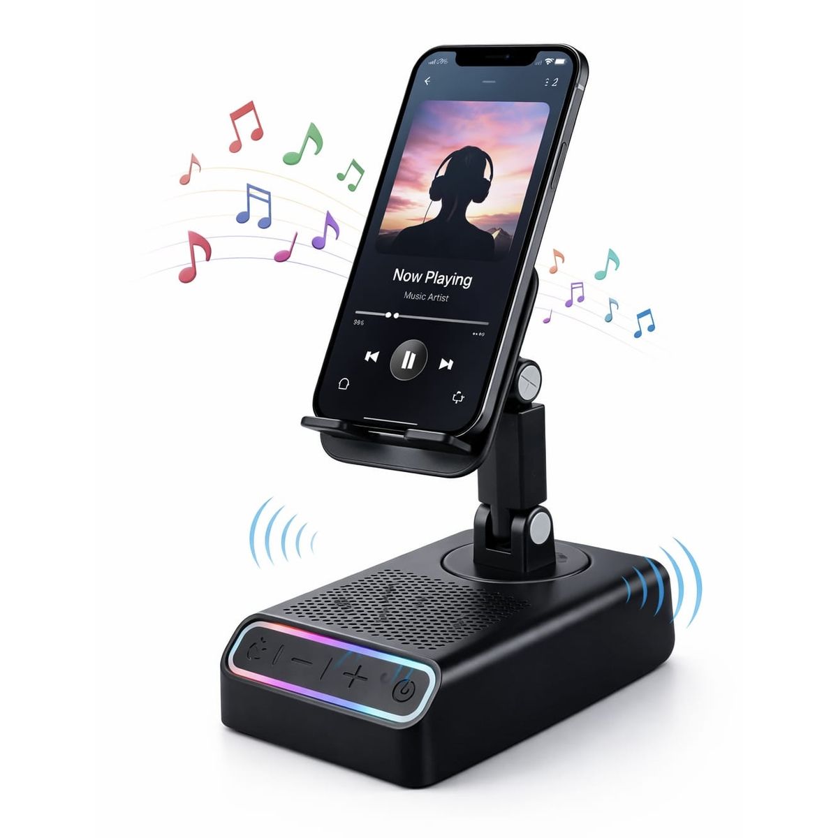 GENERICO - Altavoz de Inducción Inalámbrico 5 en 1 – Funciona sin Bluetooth