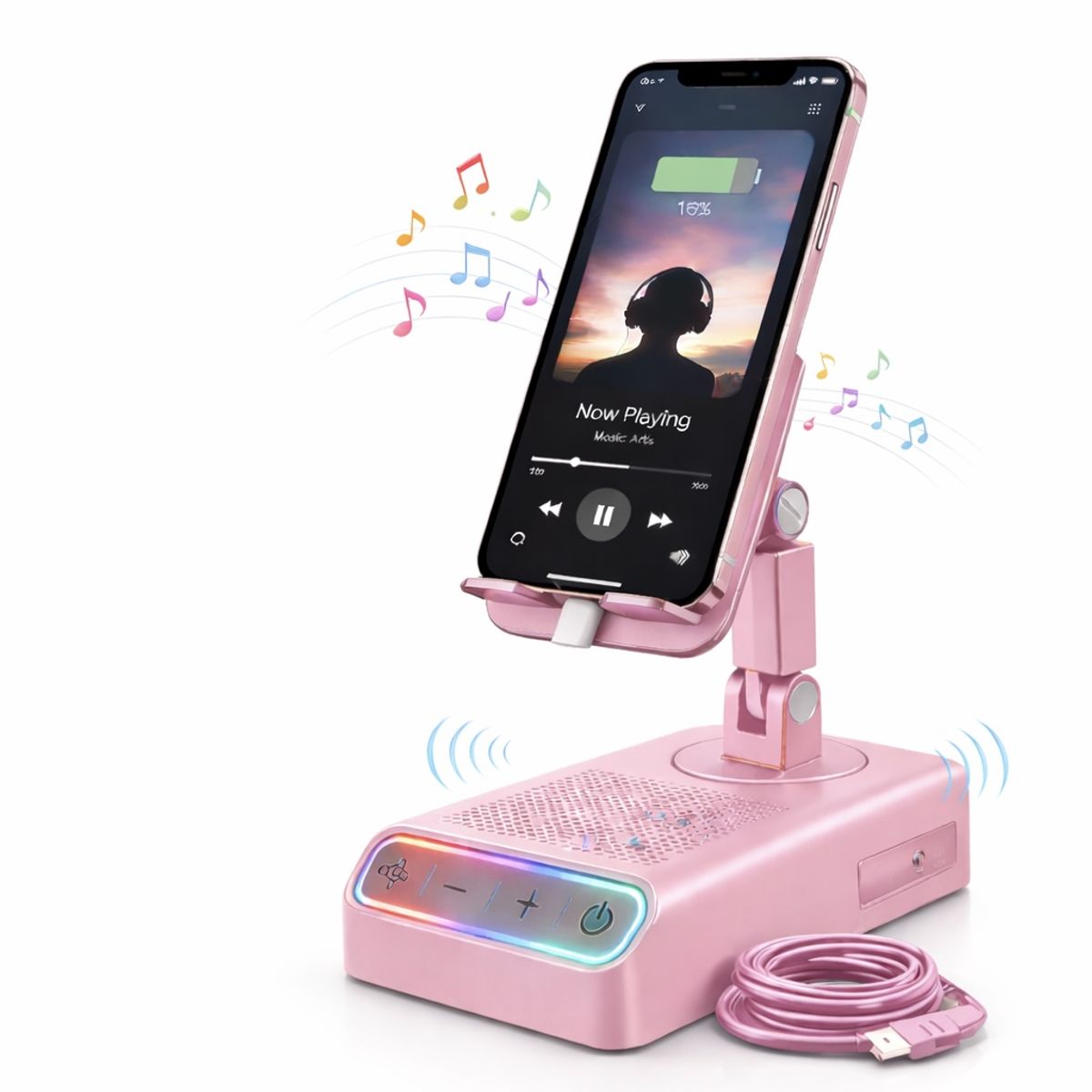 GENERICO - Altavoz de Inducción Inalámbrico 5 en 1 – Funciona sin Bluetooth