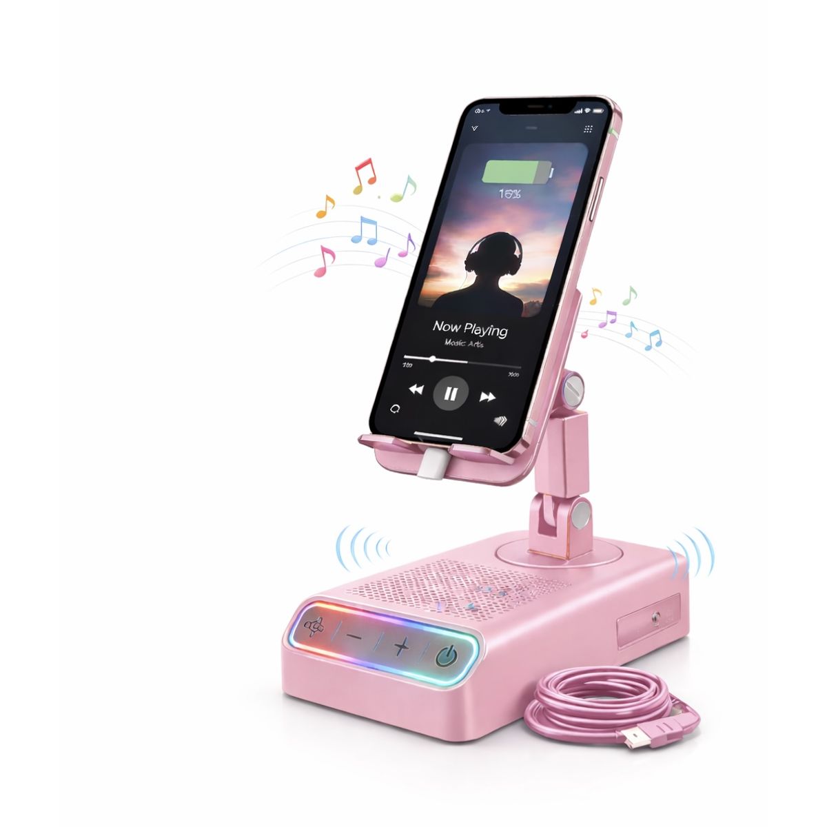 GENERICO - Altavoz de Inducción Inalámbrico 5 en 1 – Funciona sin Bluetooth