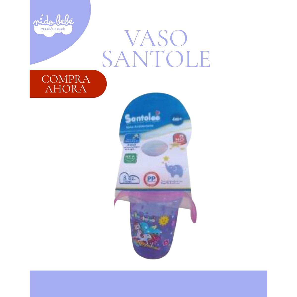 BABY - VASO PARA NIÑOS 360 SANTOLE