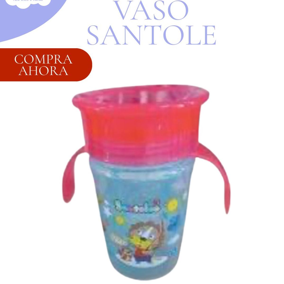BABY - VASO PARA NIÑOS 360 SANTOLE - CELESTE