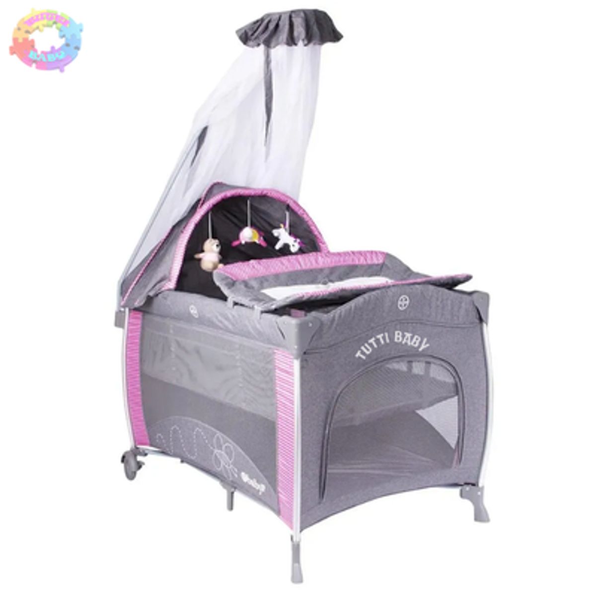 EBABY - CUNA CORRAL EBABY "NOA"  - ROSADO