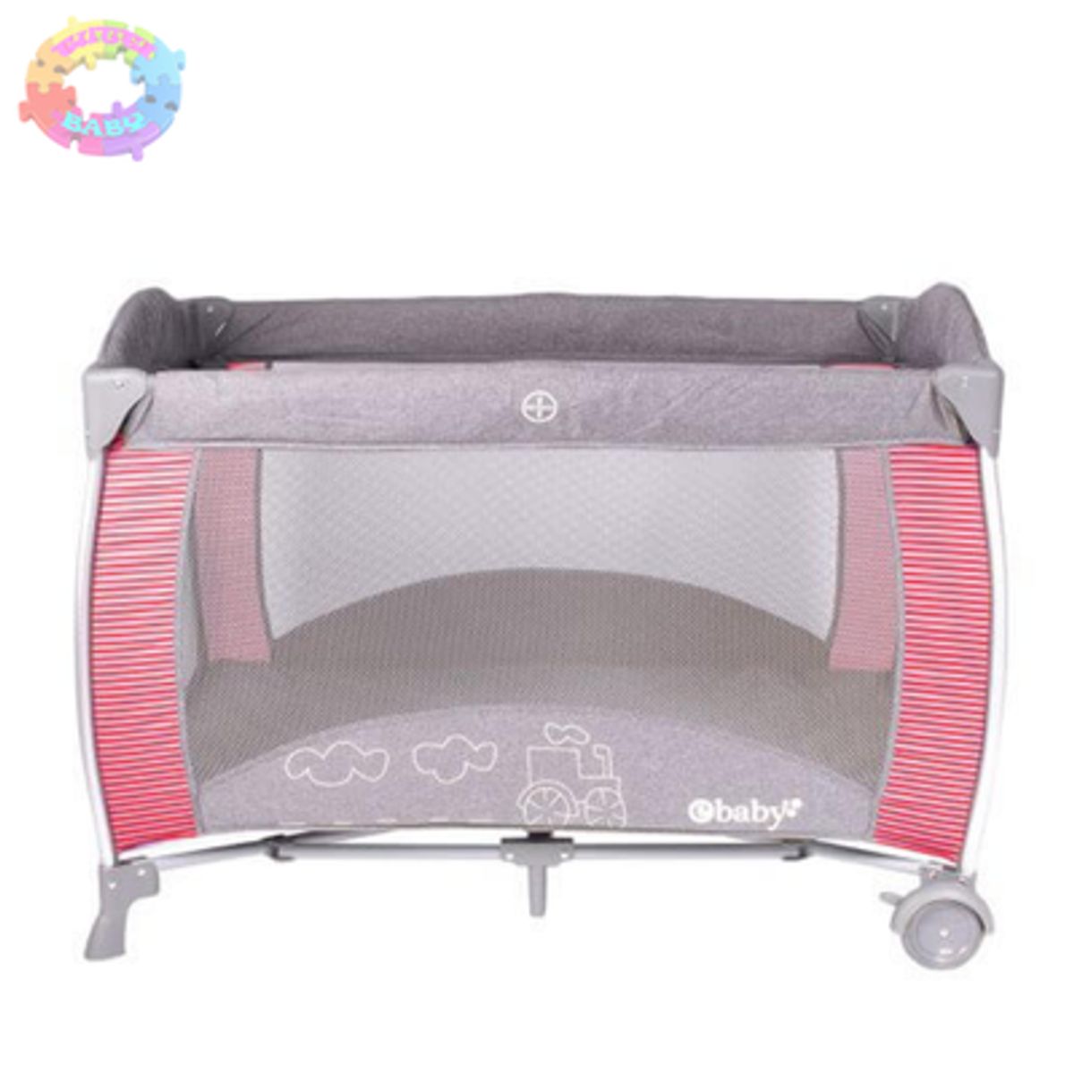 EBABY - CUNA CORRAL EBABY "NOA"  -  ROJO