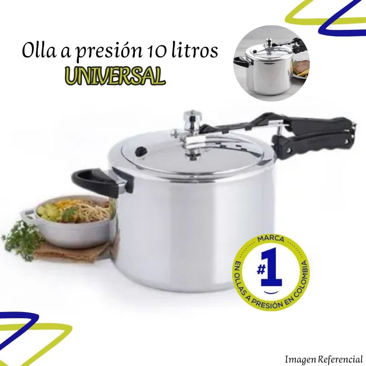 GENERICO - Olla Presion Universal Lpc de 10 Lt