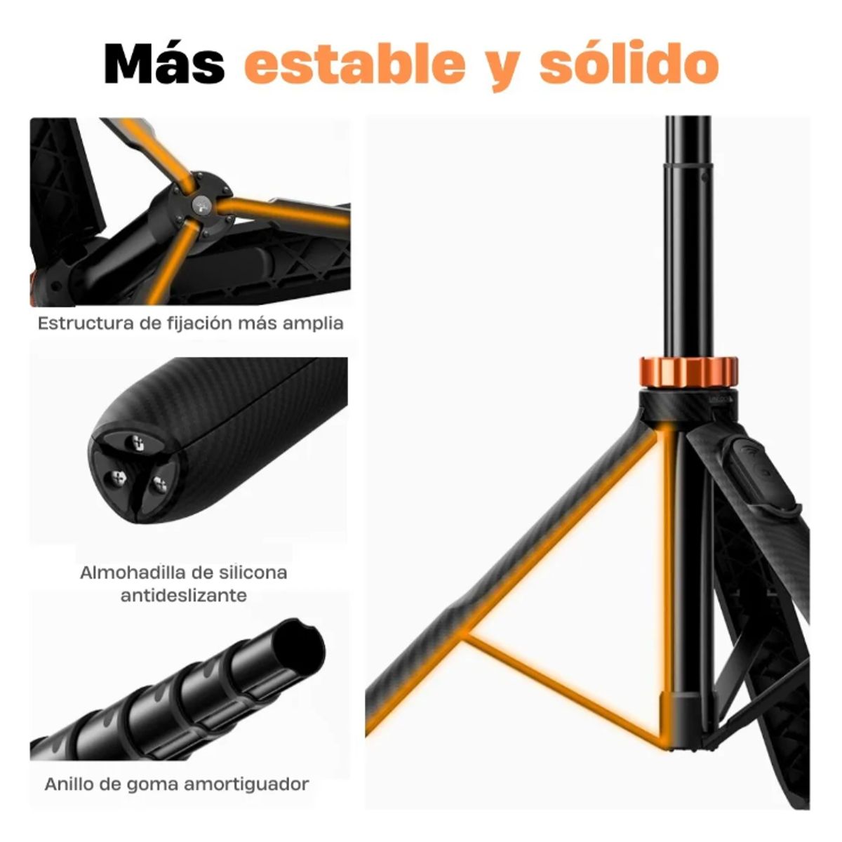 K&F CONCEPT - Trípode Para Smartphone - Ms08 K&f Concept Negro