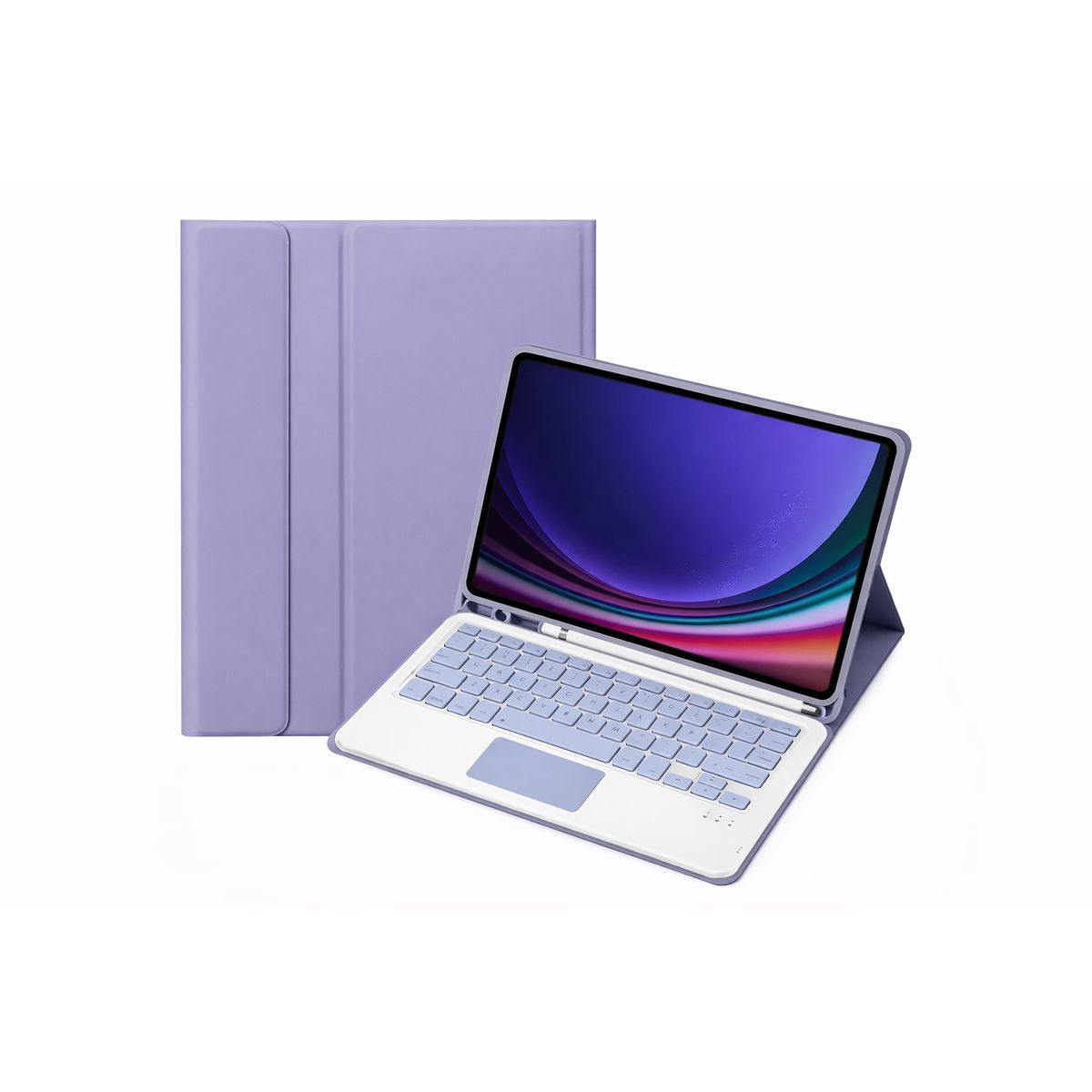 GENERICO - FUNDA CON TECLADO + TOUCHPAD SAMSUNG TAB S6 LITE LILA