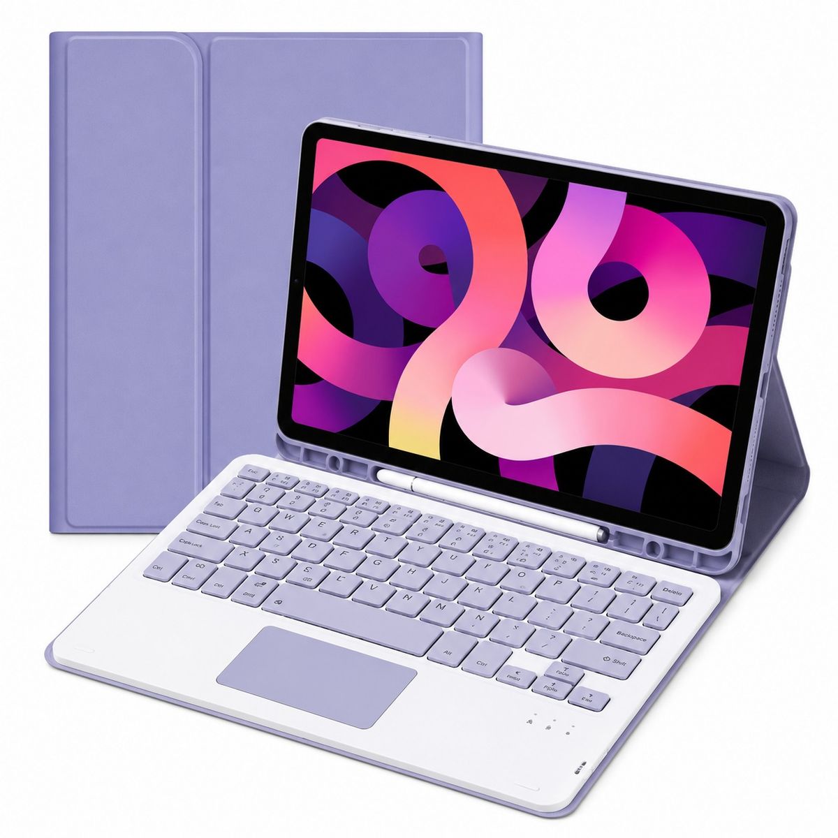 GENERICO - FUNDA CON TECLADO + TOUCHPAD SAMSUNG TAB S6 LITE LILA