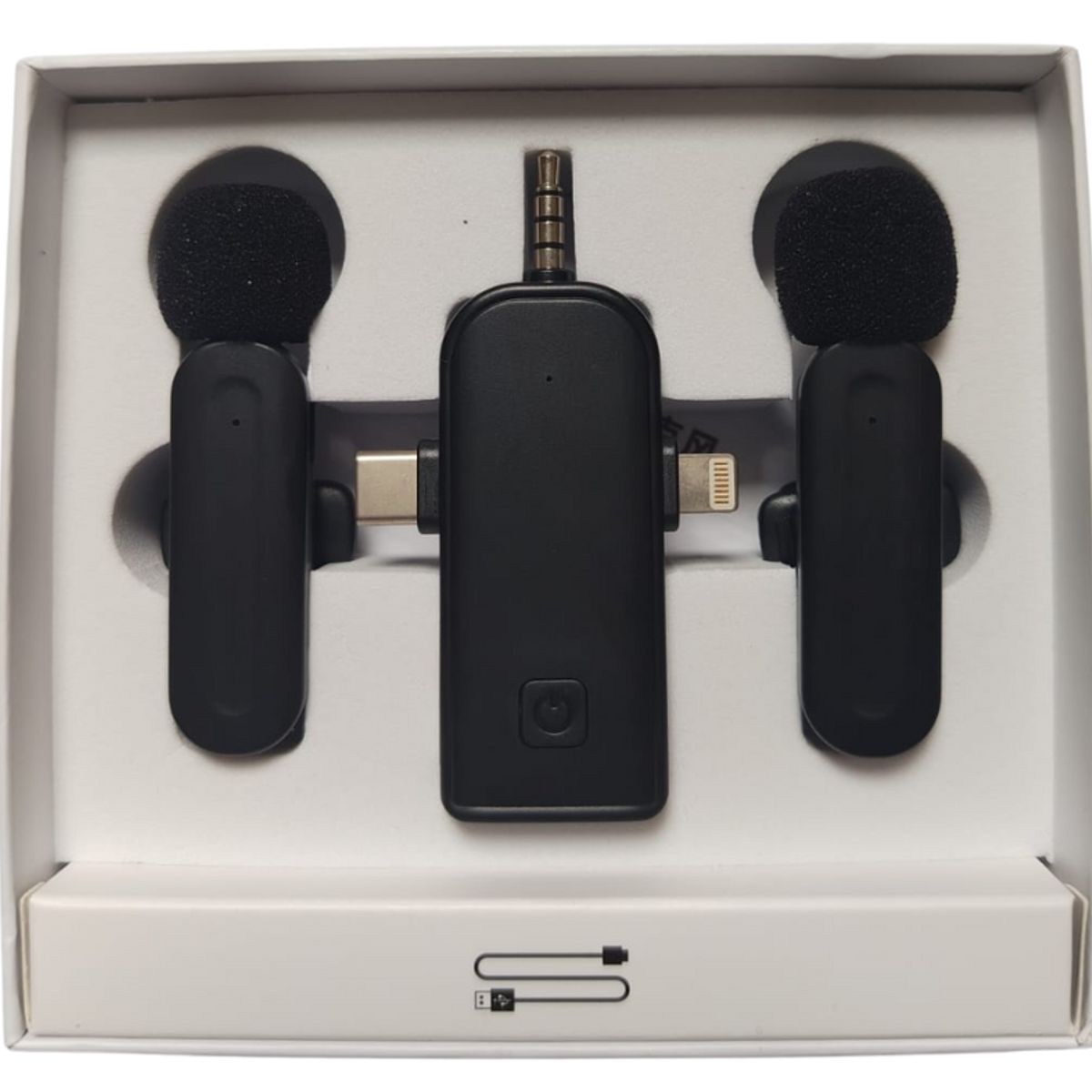 GENERICO - Microfono Solapero Inalámbrico 3 En 1 compatible Iphone Tipo C SX26