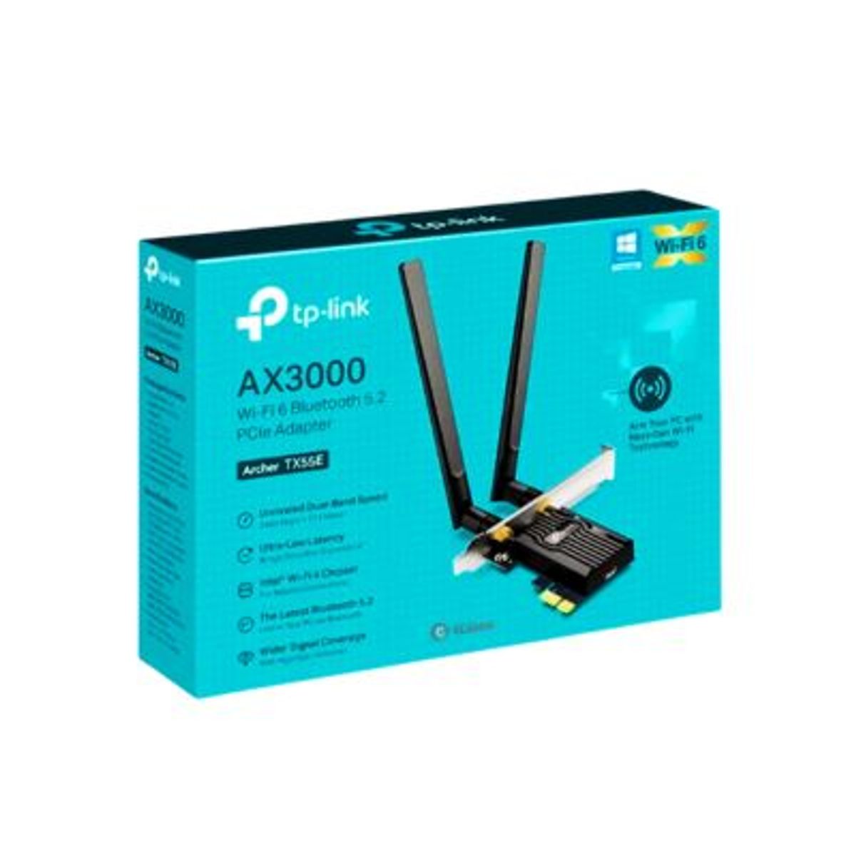 TP LINK - TARJETA DE RED TP-LINK TX55E PCIE AX3000 BLUETOOTH 5.2